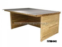 Lot de 5 Abris 3X5 murs en clins de 25 mm (Profondeur X Largeur) Lot de 5 Abris 3X5 murs en clins de 25 mm (Profondeur X Largeur)